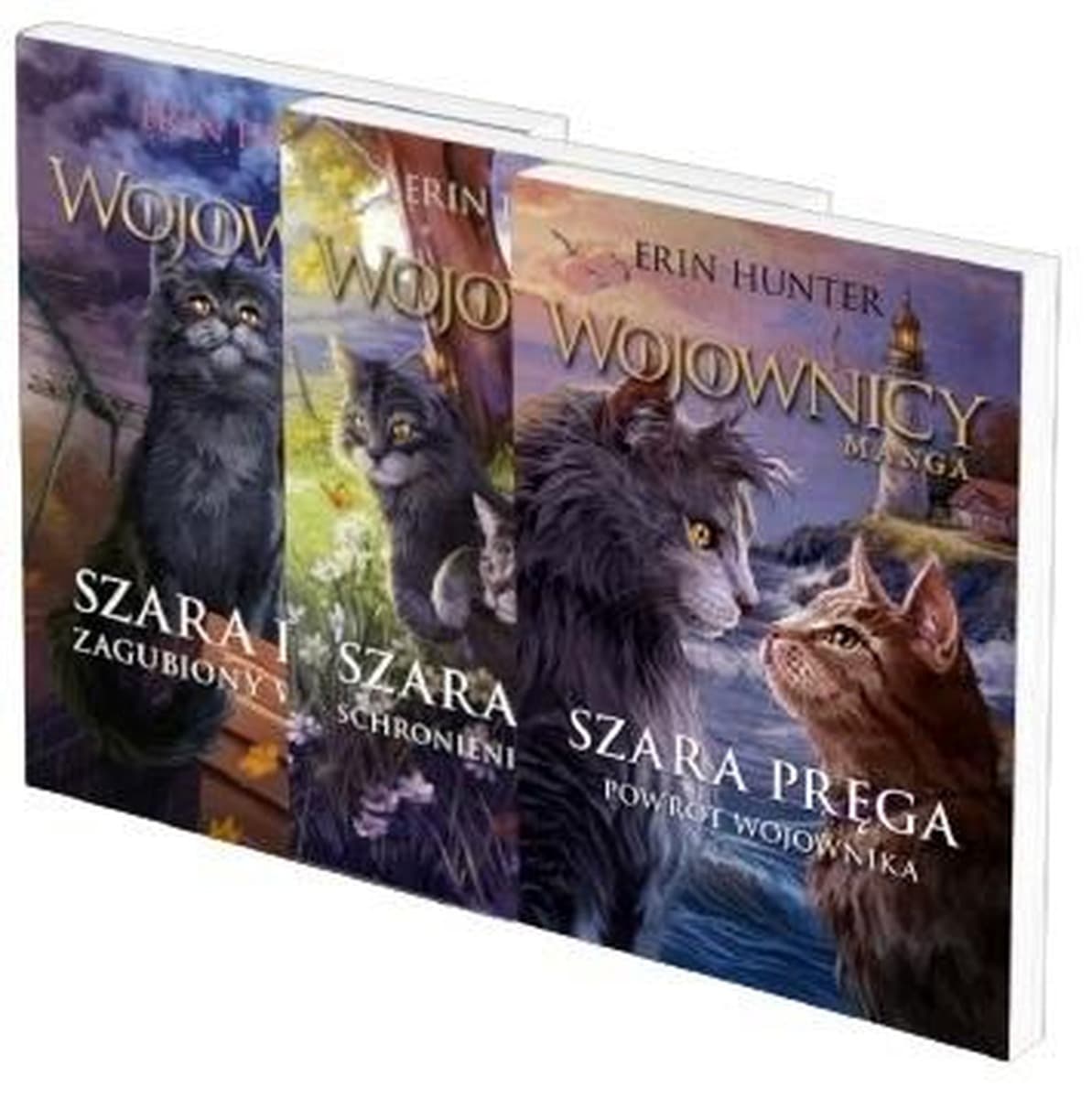 Wojownicy Pakiet Szara Pręga Tomy 1-3 Erin Hunter