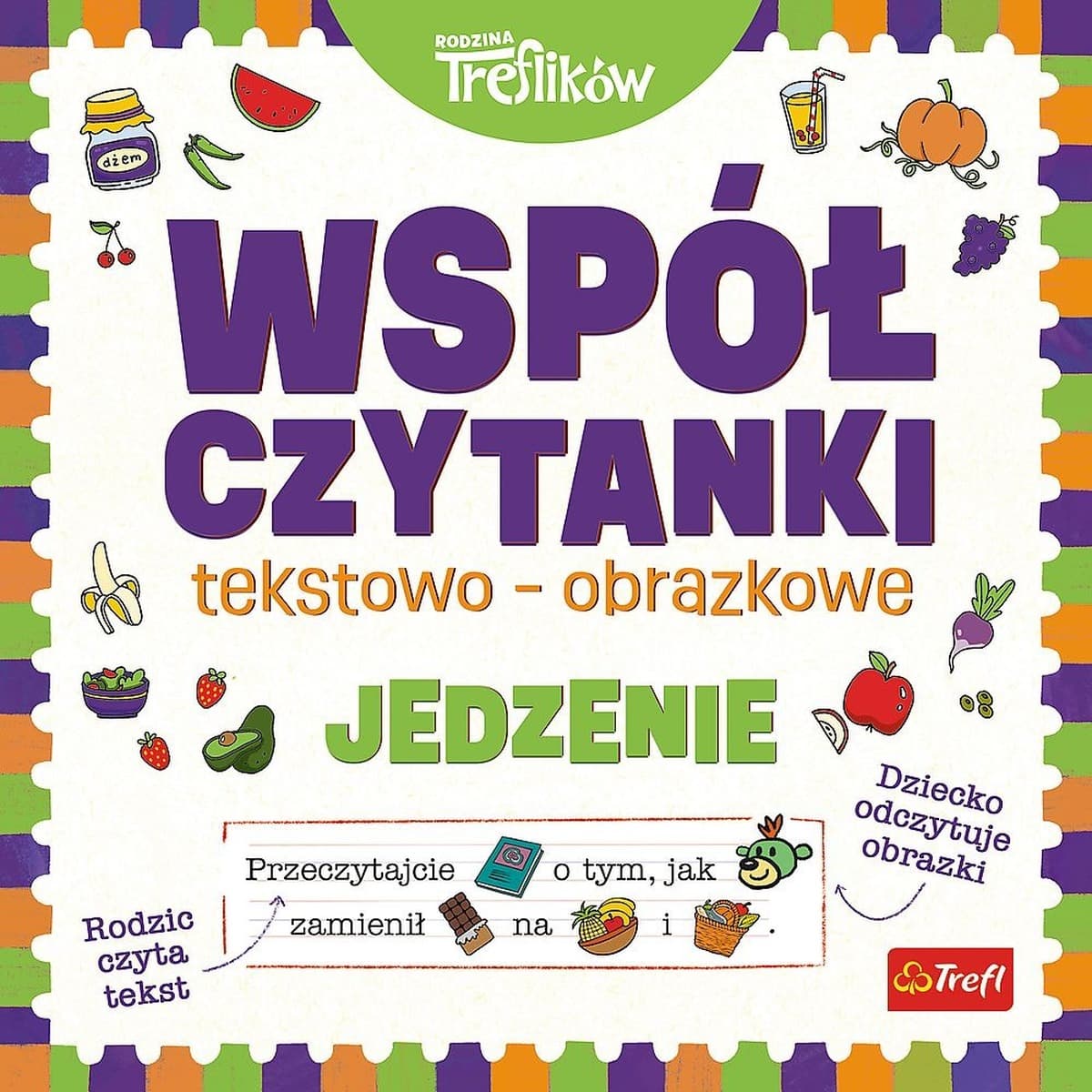 Współczytanki. Jedzenie. Rodzina Treflików - książka do wspólnego czytania