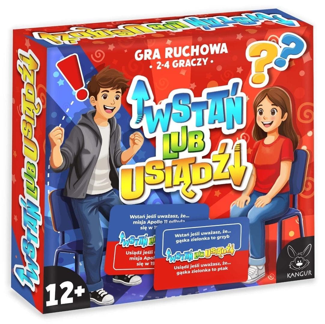 Gra towarzyska Wstań lub Usiądź 182x186 mm