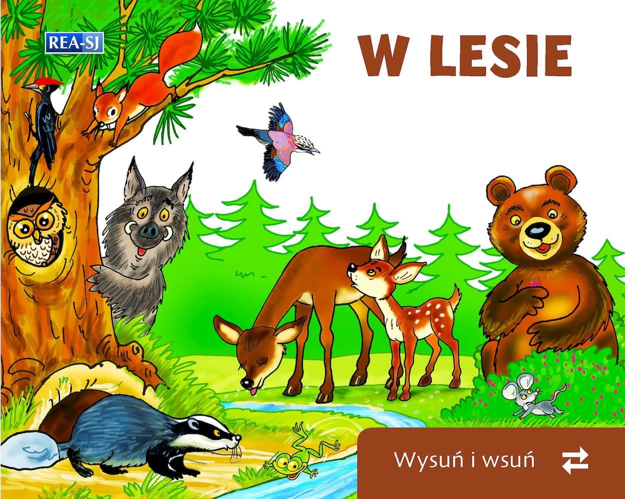 Wysuwana Książeczka Edukacyjna - Zwierzęta Leśne