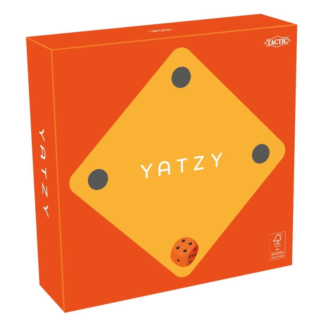Yatzy Minimalist gra towarzyska pomarańczowa Tactic