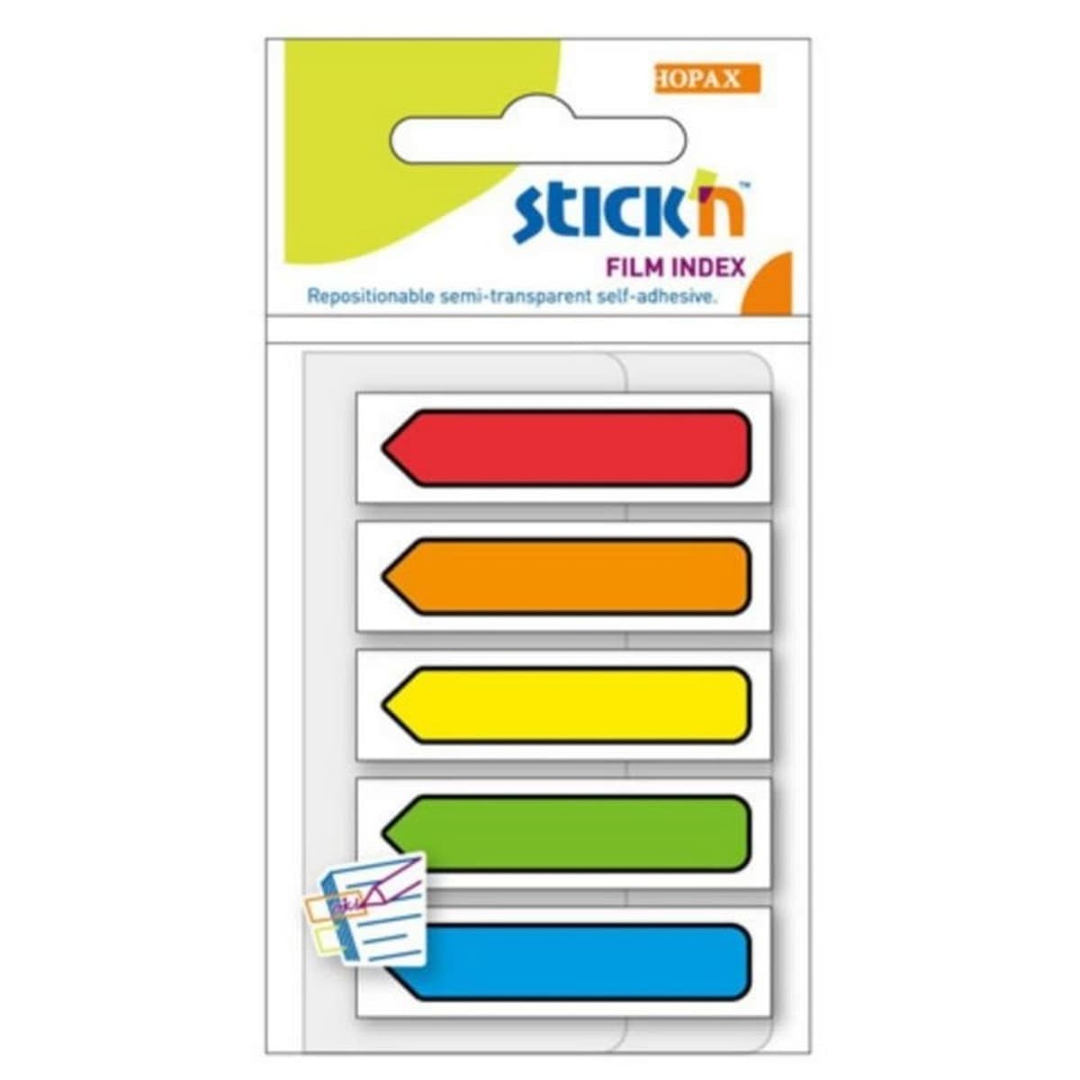 Zakładki indeksujące samoprzylepne strzałki neon mix 5 kolorów Maped