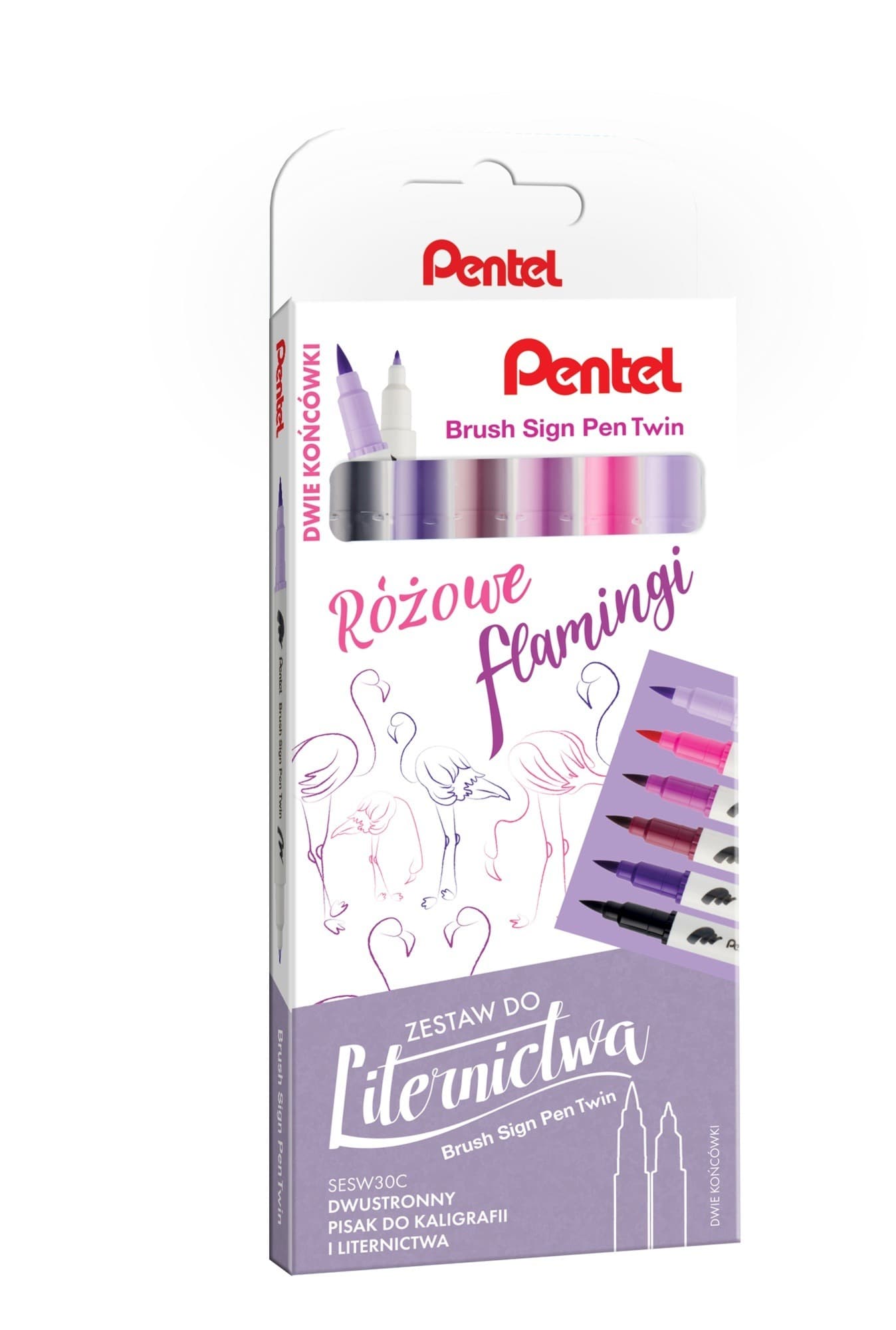 Zestaw do liternictwa Brush 6 kolorów