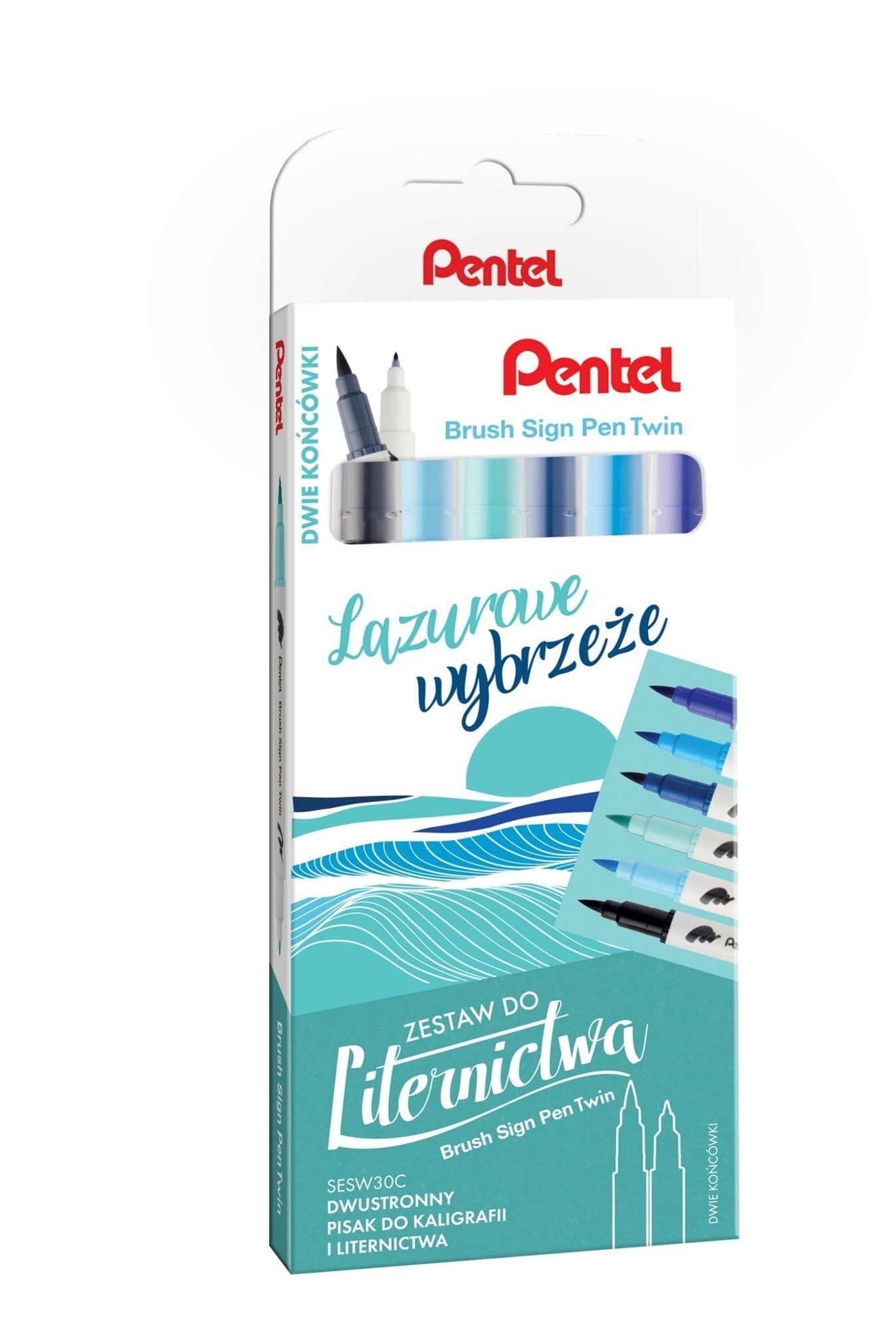 Zestaw do liternictwa Brush 6 kolorów