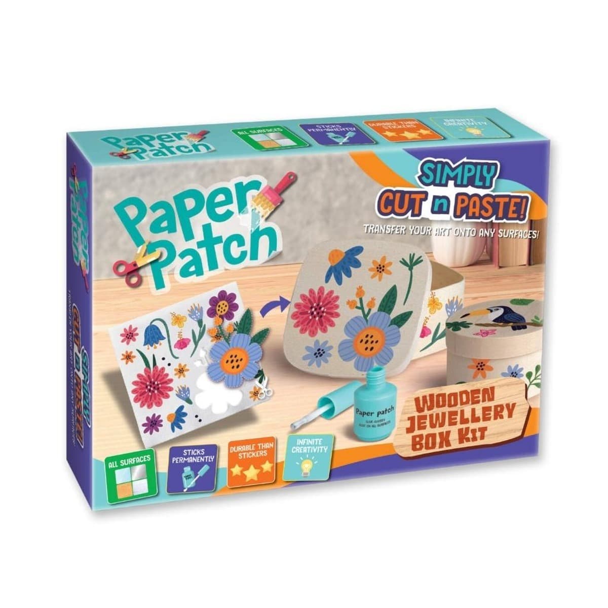 Zestaw kreatywny Strigo Decoupage Szkatułka