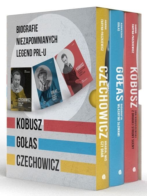 Zestaw książek: Kobusz, Gołas, Czechowicz - Biografie legend PRL
