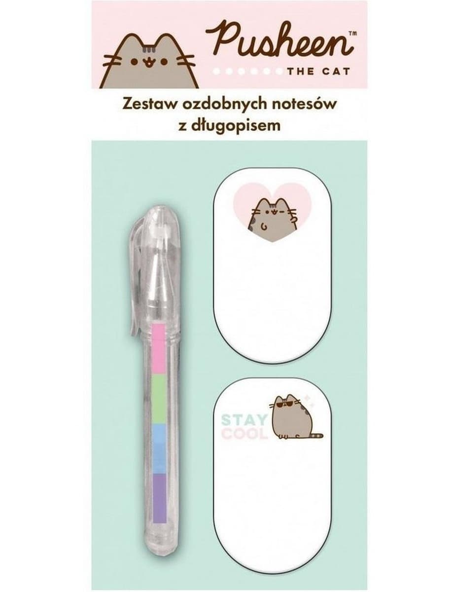 Zestaw mini długopis + notes Pusheen 2szt.