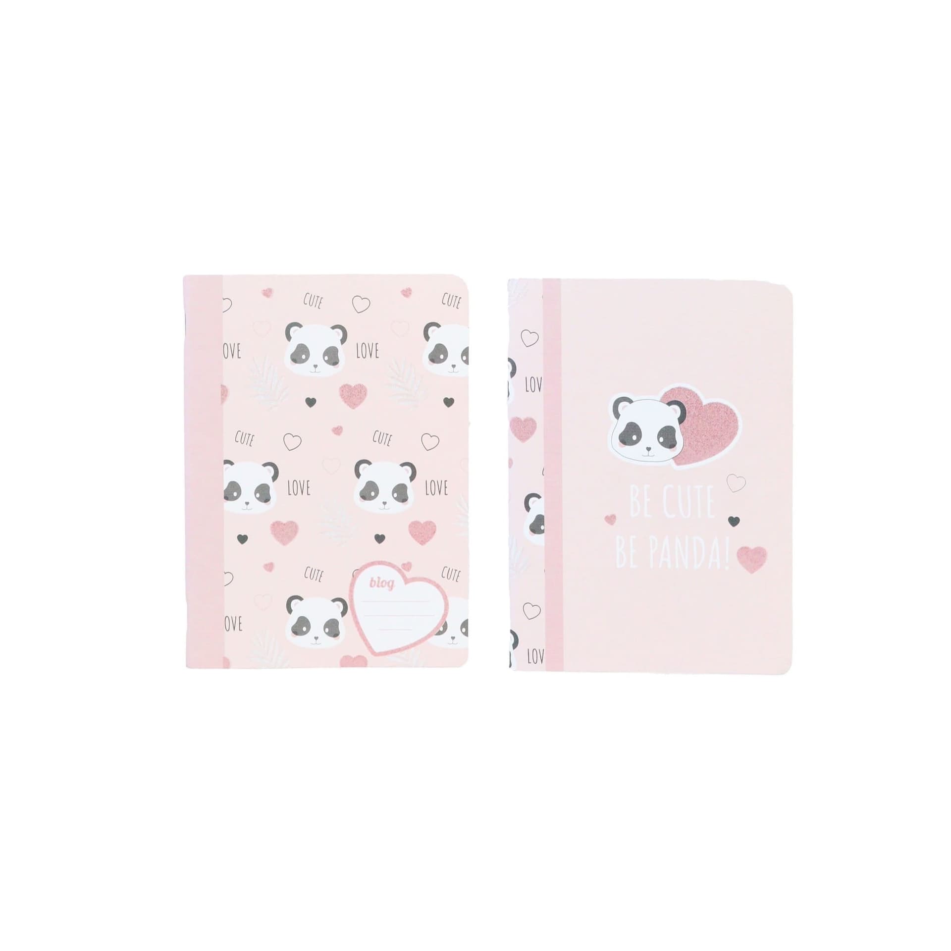 Zeszyt A4 48k kratka Cute Panda mix pakiet 5 sztuk