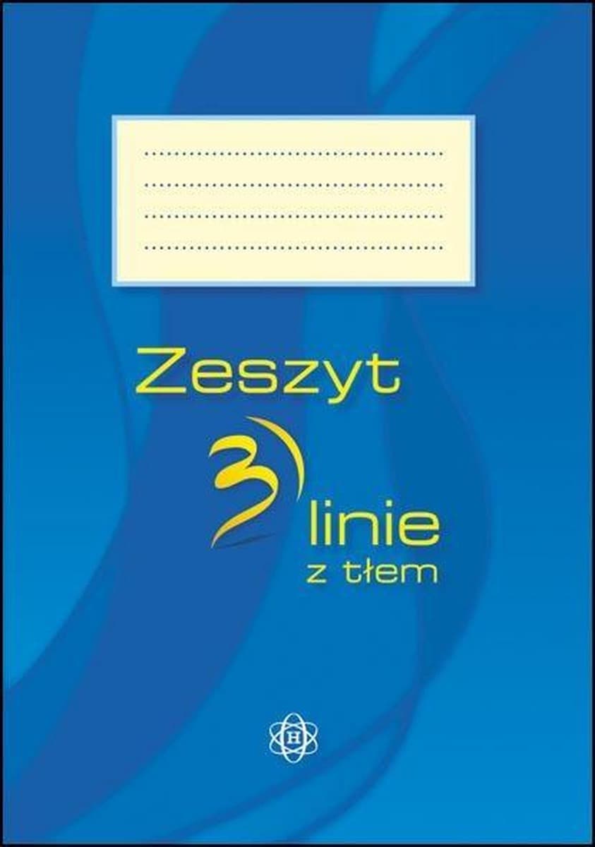 Zeszyt do nauki pisania w 3 linie z tłem A5 Harmonia