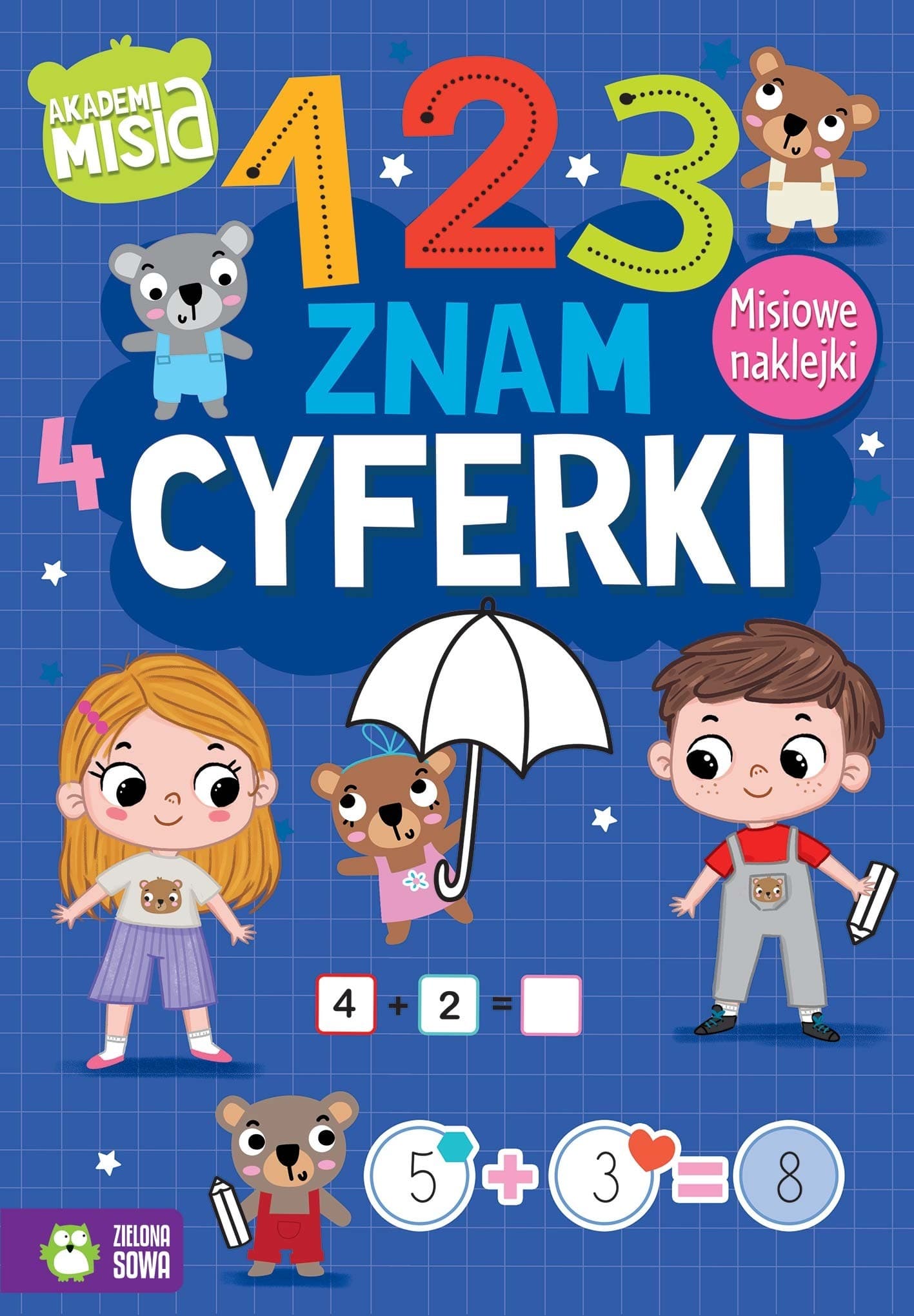 Zielona Sowa Znam Cyferki Akademia Misia dla dzieci