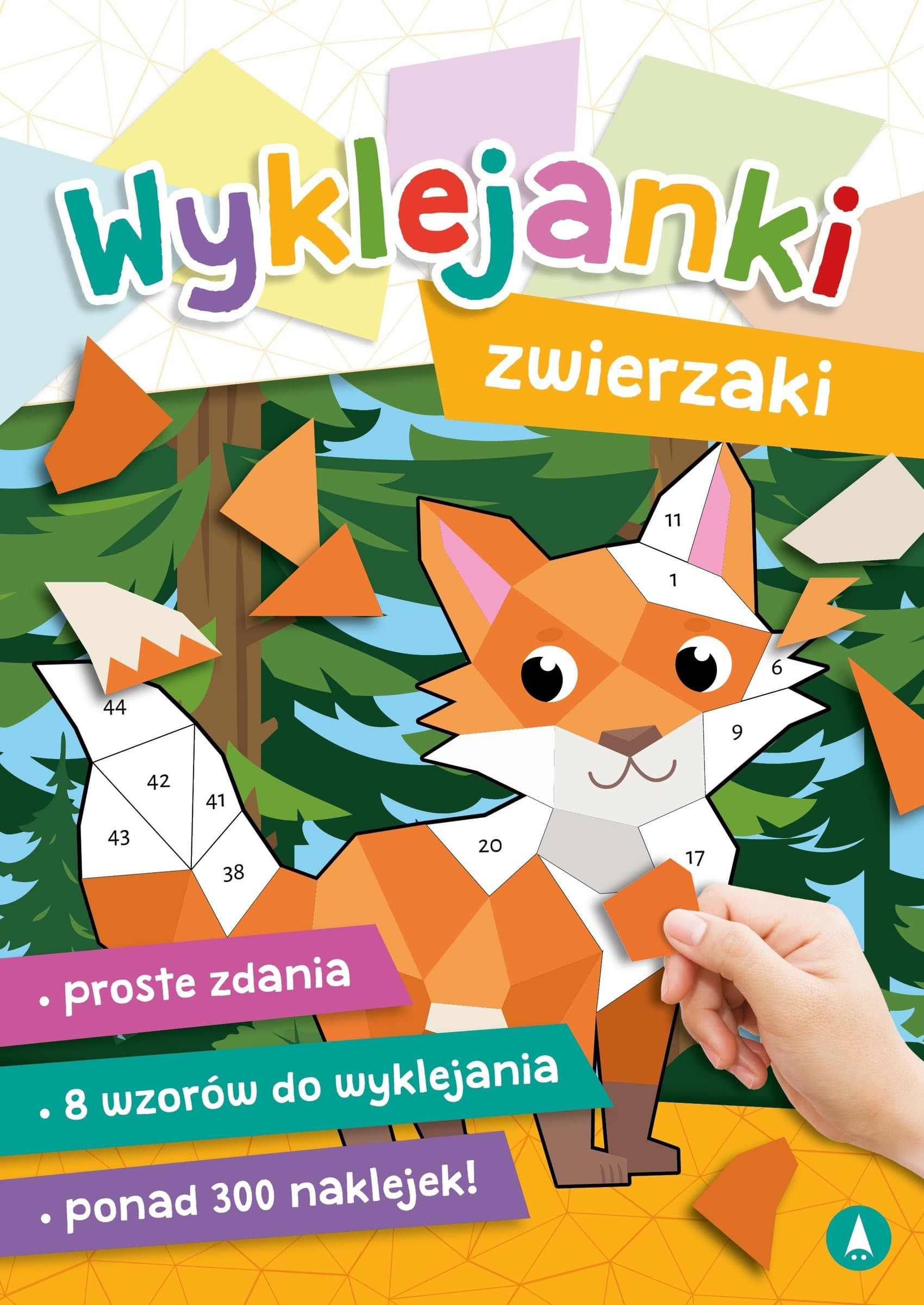 Zwierzaki. Wyklejanki dla dzieci