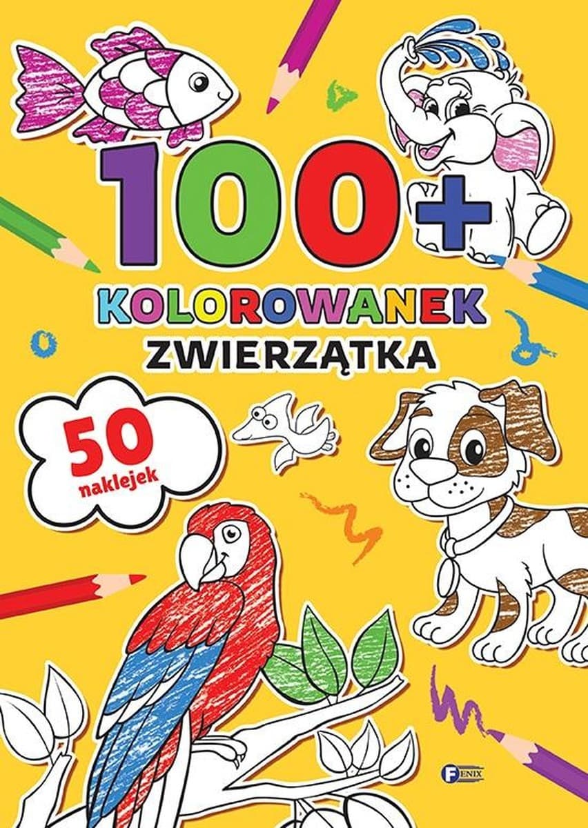Zwierzątka Ponad 100 kolorowanek - Książka dla dzieci
