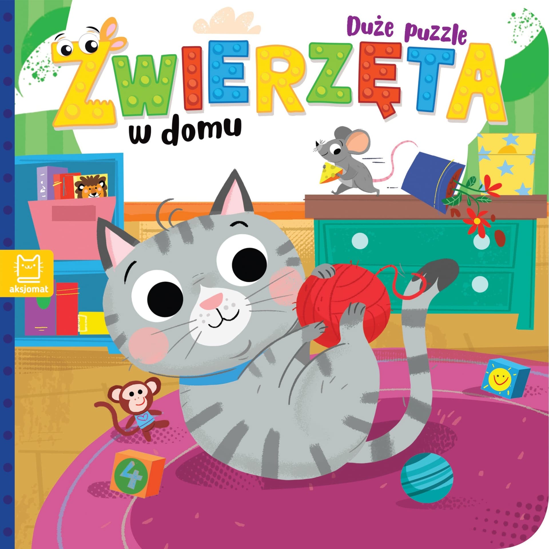 Zwierzęta w domu. Puzzle duże
