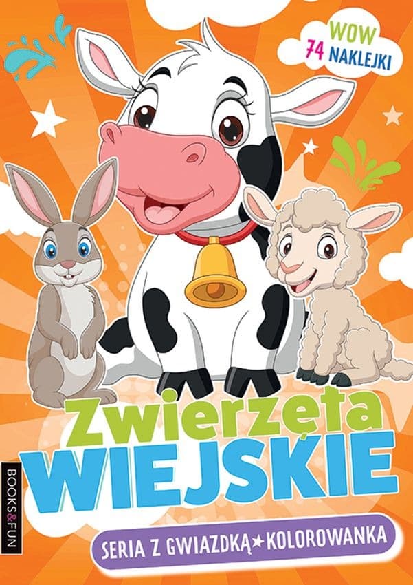 Zwierzęta Wiejskie. Kolorowanka dla dzieci