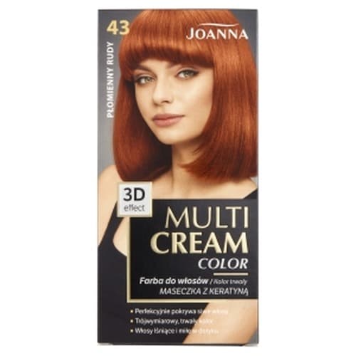 Joanna Multi Color 3D Farba do Włosów Płomienny Rudy 43