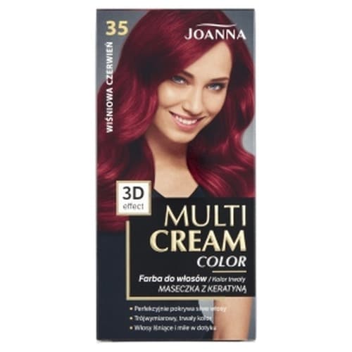 Joanna Multi Color 3D Farba do włosów 35 Wiśniowa Czerwień