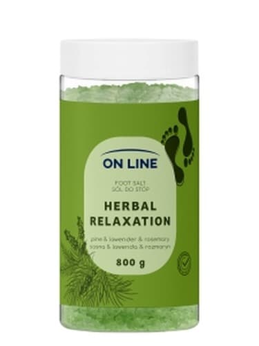 On Line sól do kąpieli stóp Herbal 800 g