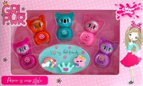 Chlapu Komplet biżuterii Girl Power z pierścionkami
