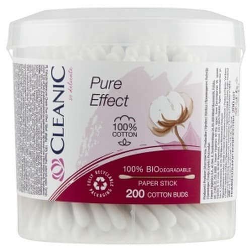 Patyczki higieniczne Cleanic Pure O'Key bawełniane 200 sztuk