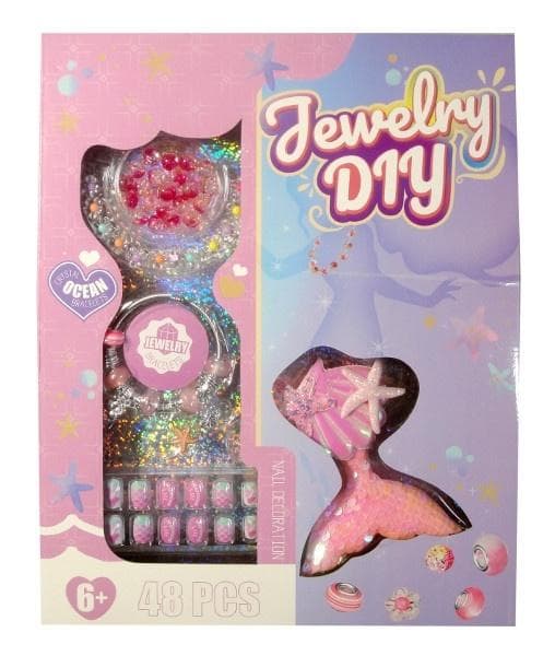 Zestaw kreatywny do tworzenia biżuterii DIY 48 elementów