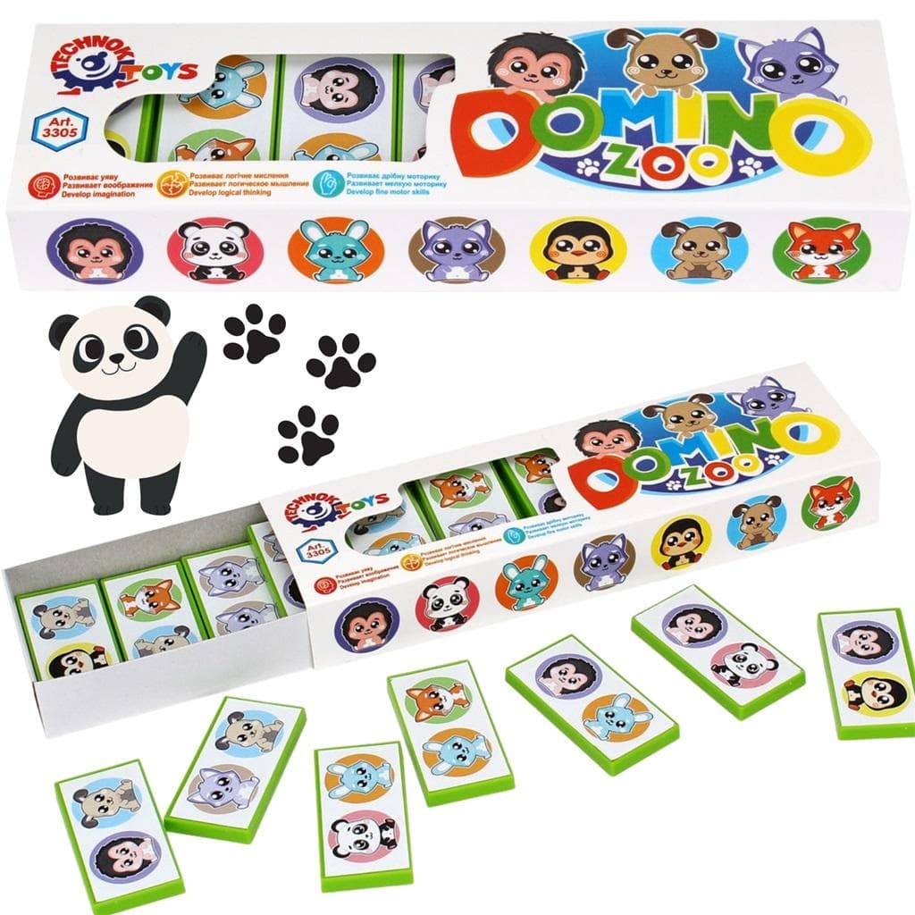 Domino Zoo gra edukacyjna dla dzieci