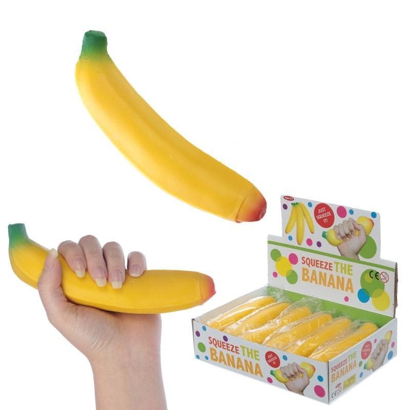 Gniotek Banan Puckator sensoryczny 3+