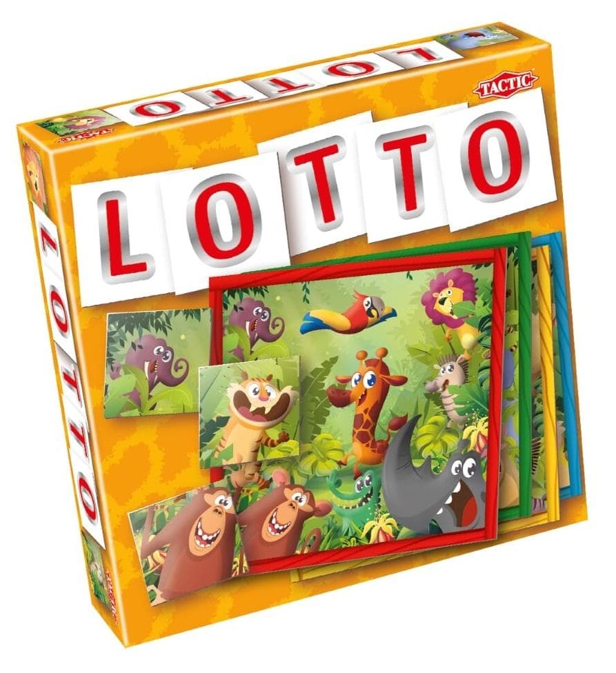 Gra Lotto Dżungla Tactic 4 plansze 36 płytek 3+