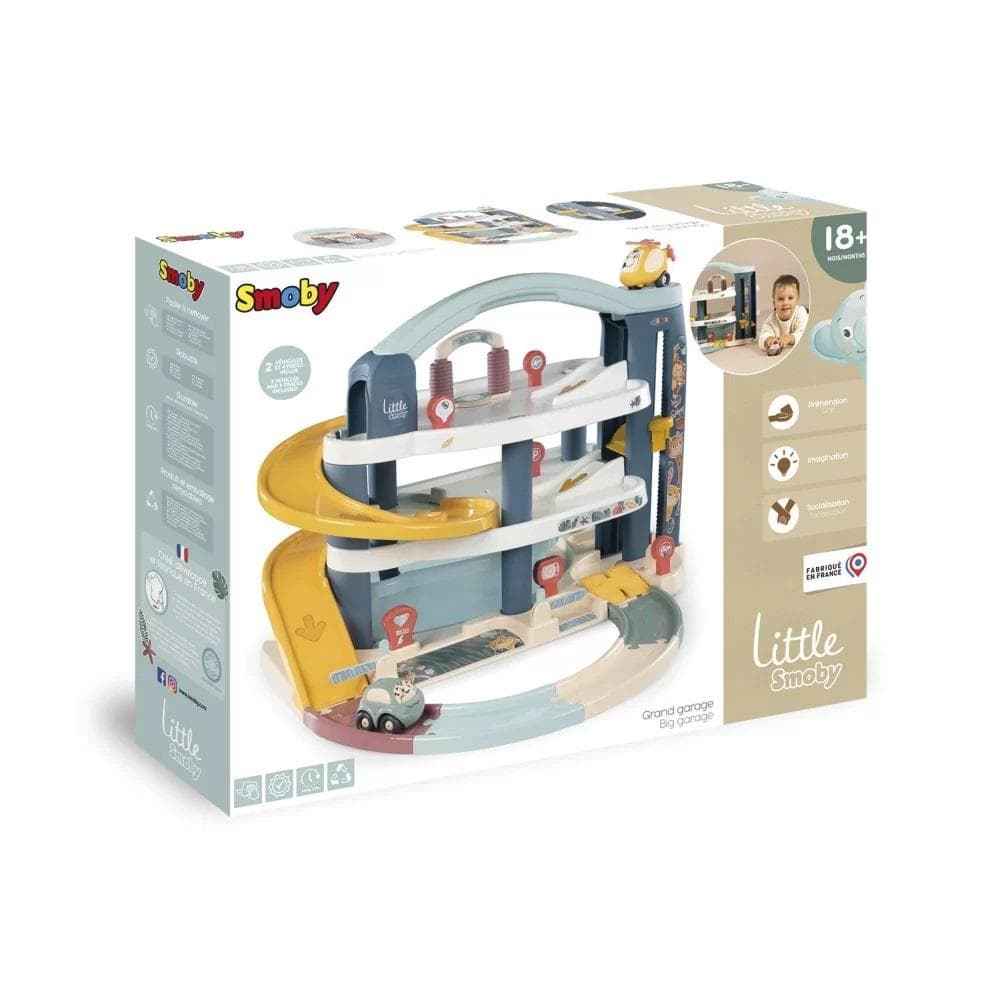 Little Smoby Trójpoziomowy Garaż z Windą i Myjnią dla dzieci