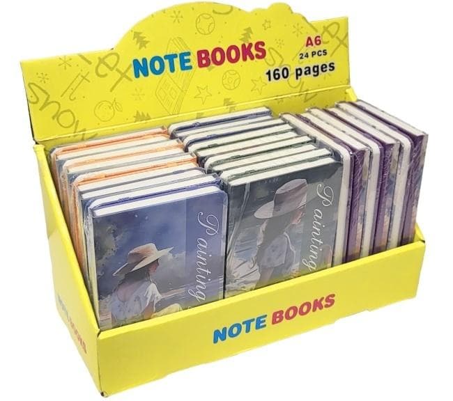 Zestaw 24 notesów A6 MIX wzorów