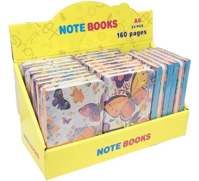Notes A6 z motywami motyli MIX wzorów