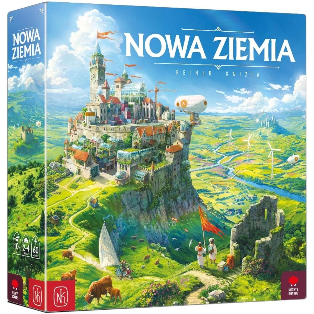 Gra Nowa Ziemia Planszowa Strategiczna dla 2-4 Graczy