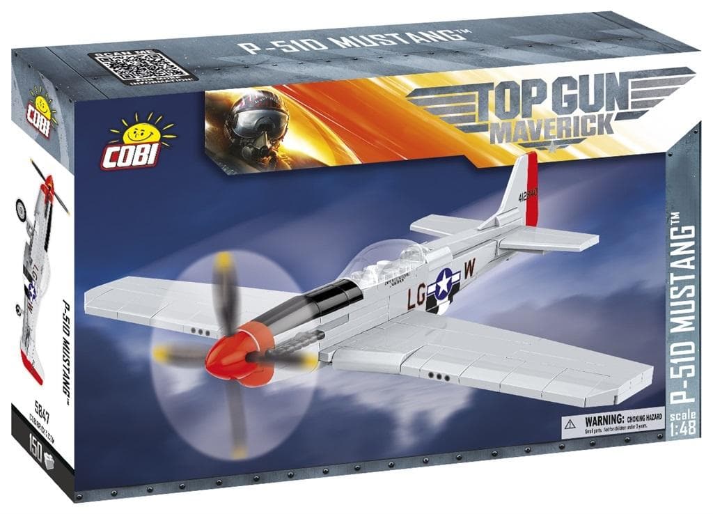 Model samolotu P-51D Mustang Top Gun: Maverick, 150 klocków
