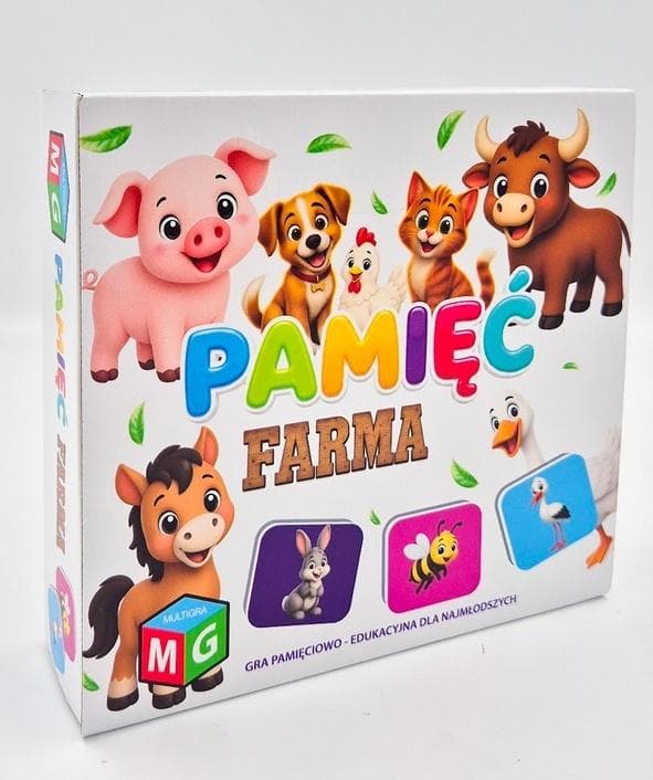 Gra pamięciowa Farma 40 kafelków Multigra