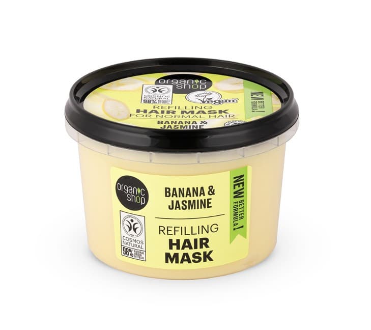 ORGANIK SHOP Maska Banan&Jaśmin - Objętość i Nawilżenie