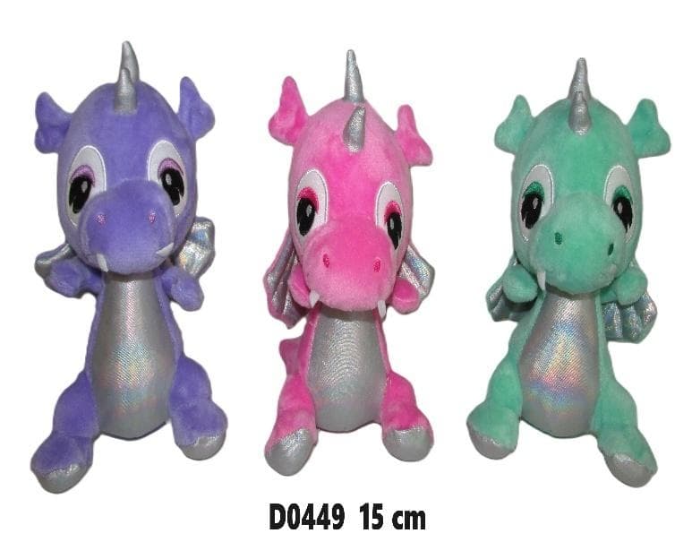 Figurka Dekoracyjna Smok 15 cm Mix Kolorów