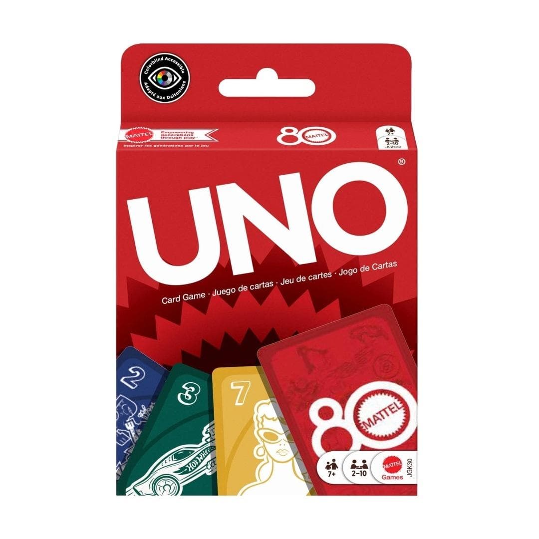 Uno gra karciana edycja 80-lecie Mattel