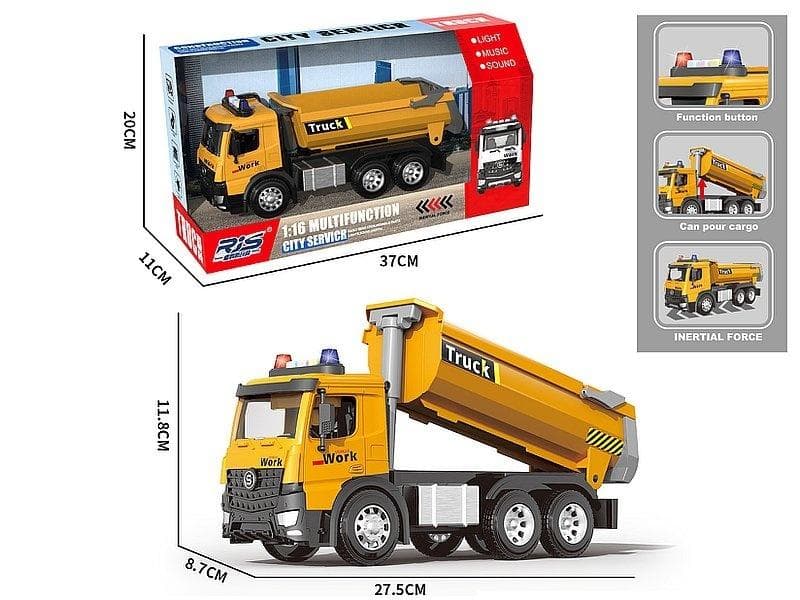 Wywrotka dla Dzieci Model Pojazdu Budowlanego Skala 1:16