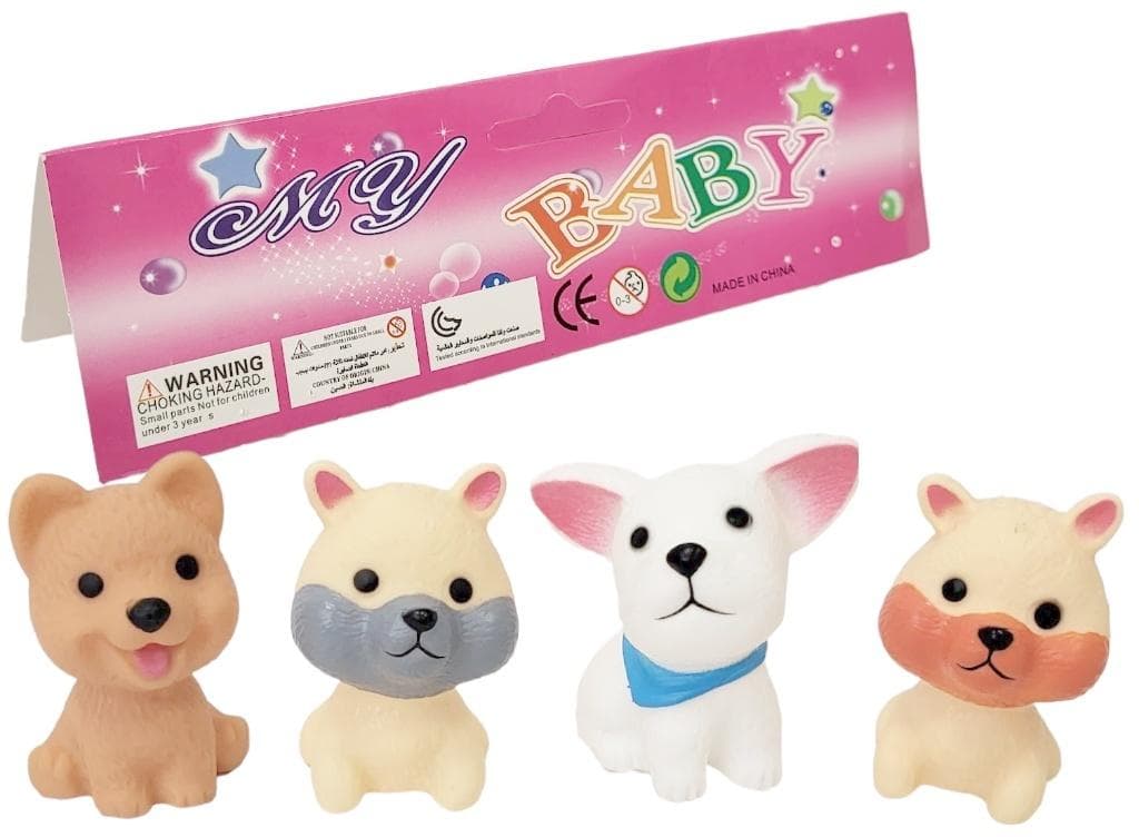 Zestaw figurek szczeniąt My Baby 4 sztuki