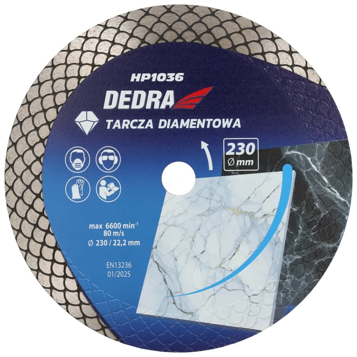 Tarcza diamentowa do cięcia na sucho i mokro 230 mm