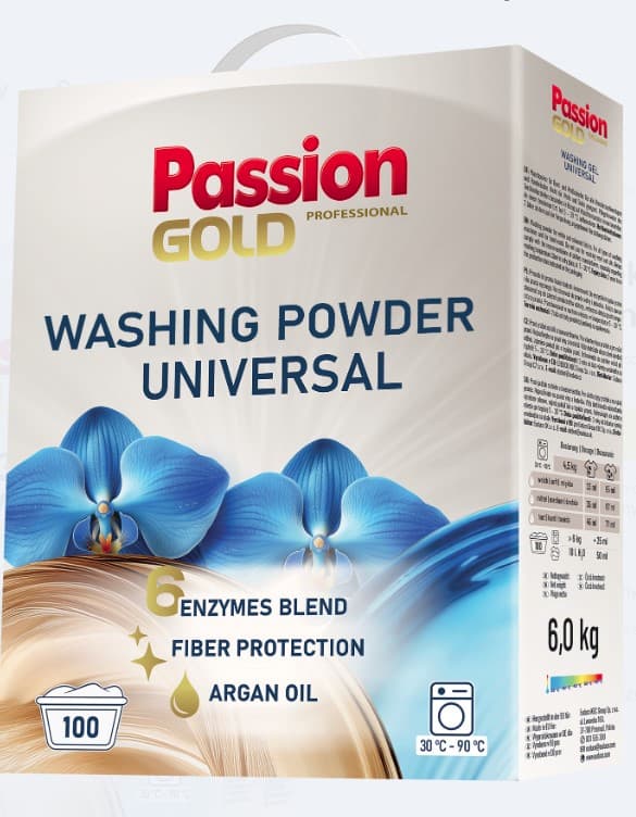 Passion Gold Proszek do prania Uniwersalny 6 kg 100 prań