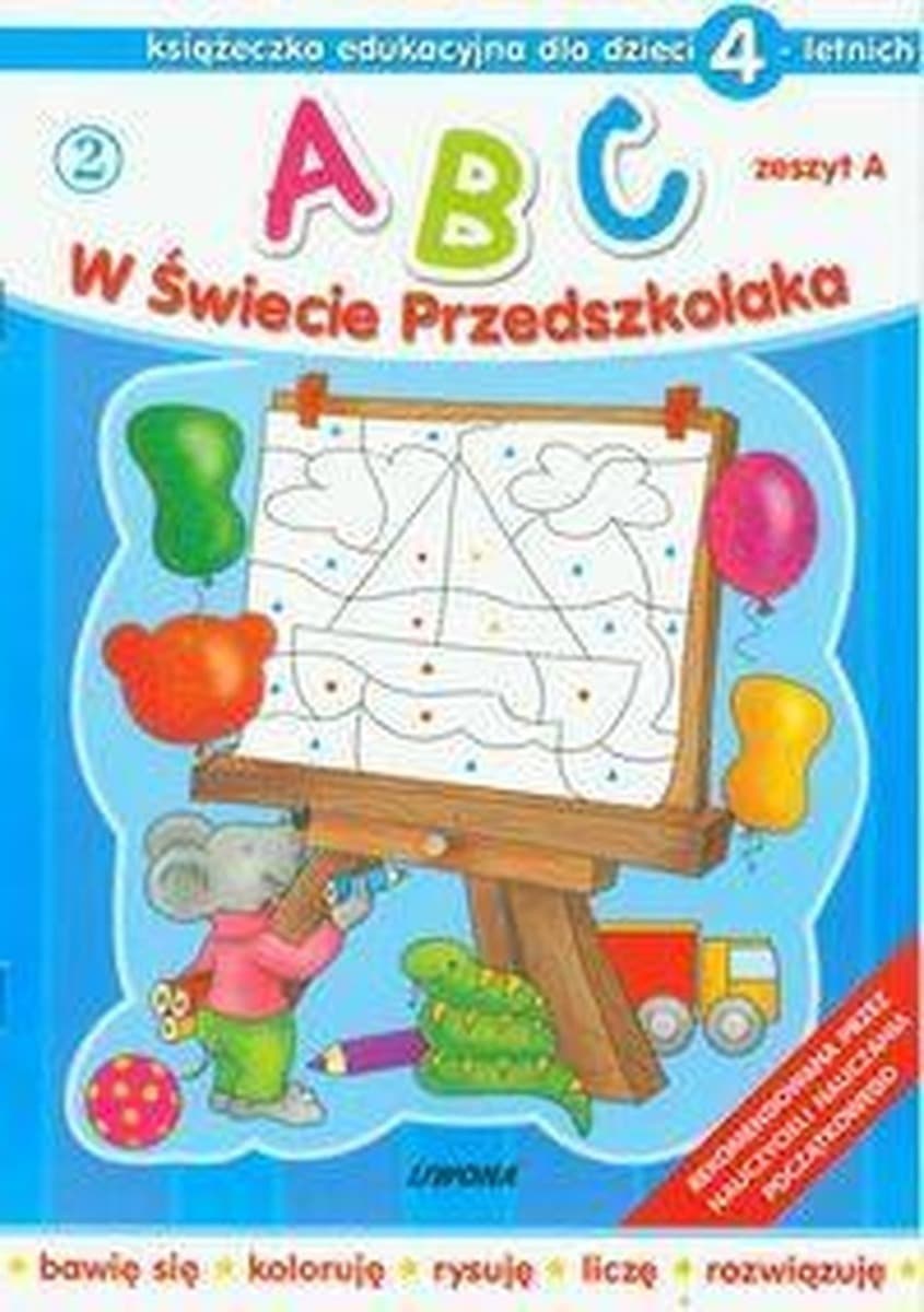 Edukacyjna książeczka dla przedszkolaka ABC Liwona A/4