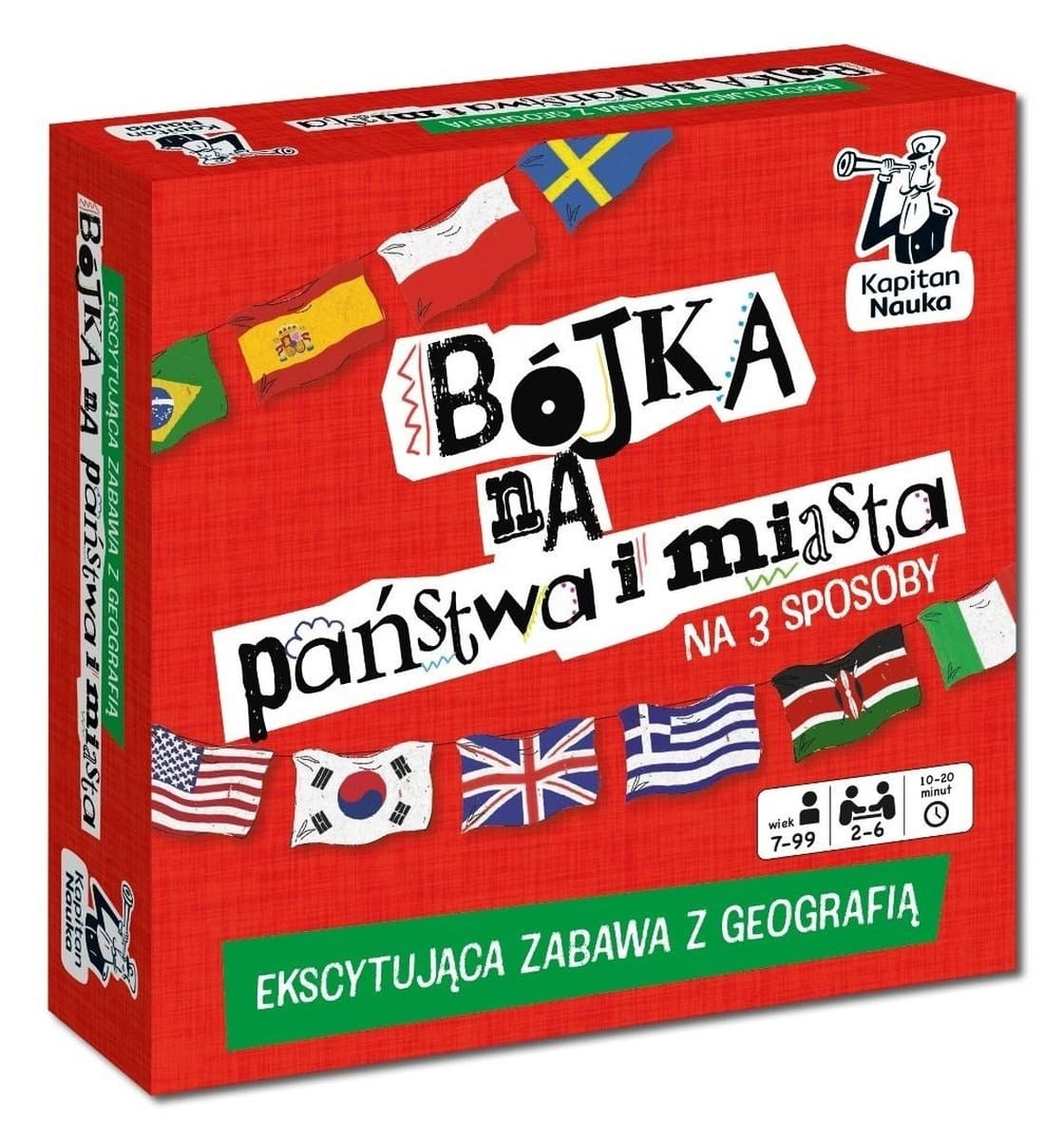 Gra geograficzna Kapitan Nauka Bójka na państwa i miasta