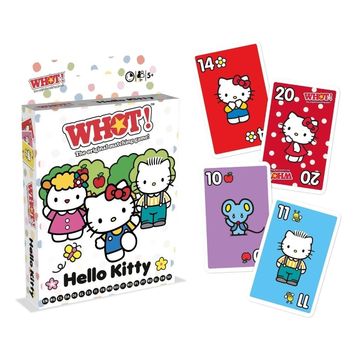 Gra karciana Whot! Hello Kitty dla 2 graczy od 5 lat
