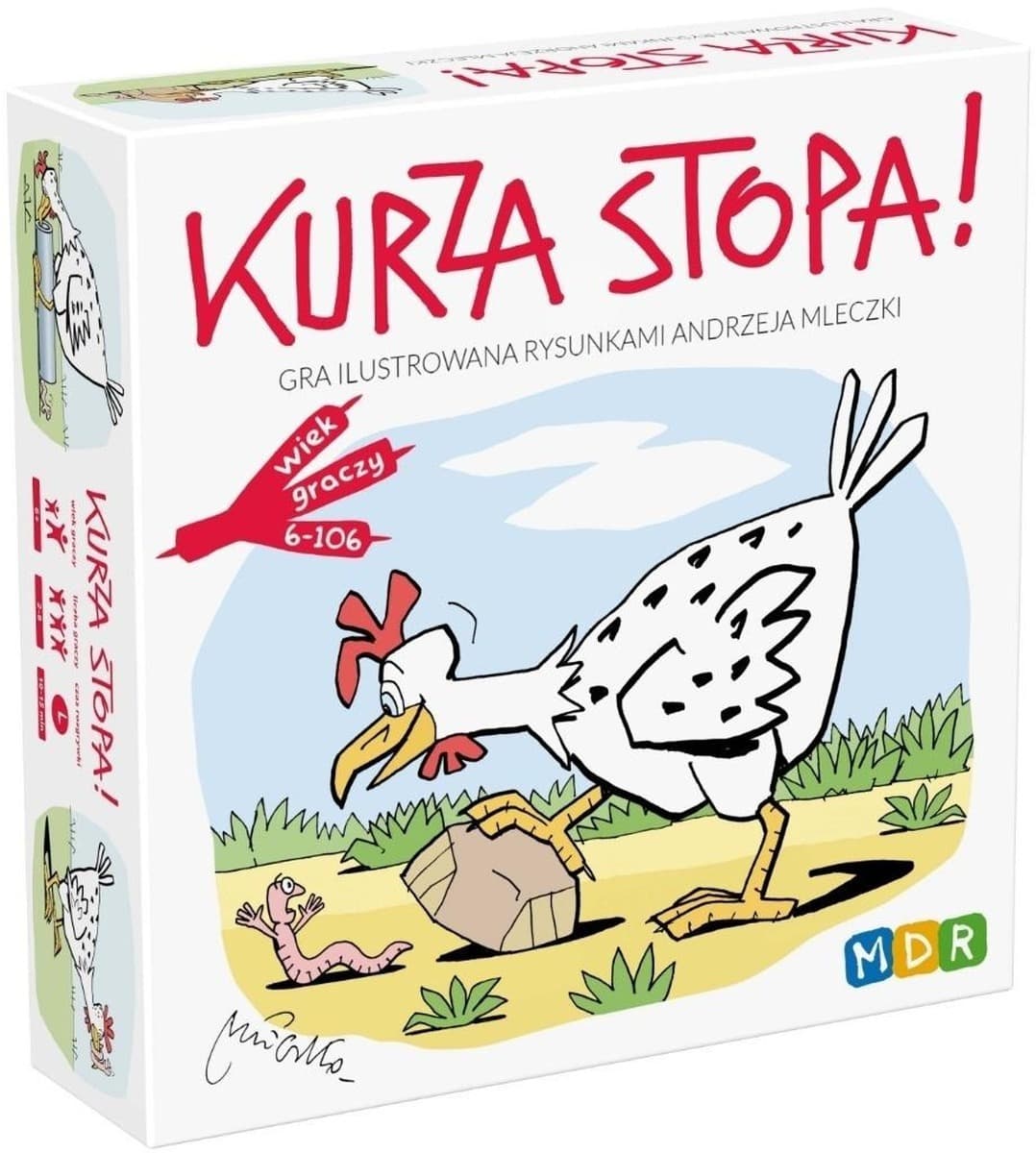 Gra rodzinna Kurza Stopa z rysunkami Andrzeja Mleczki MDR