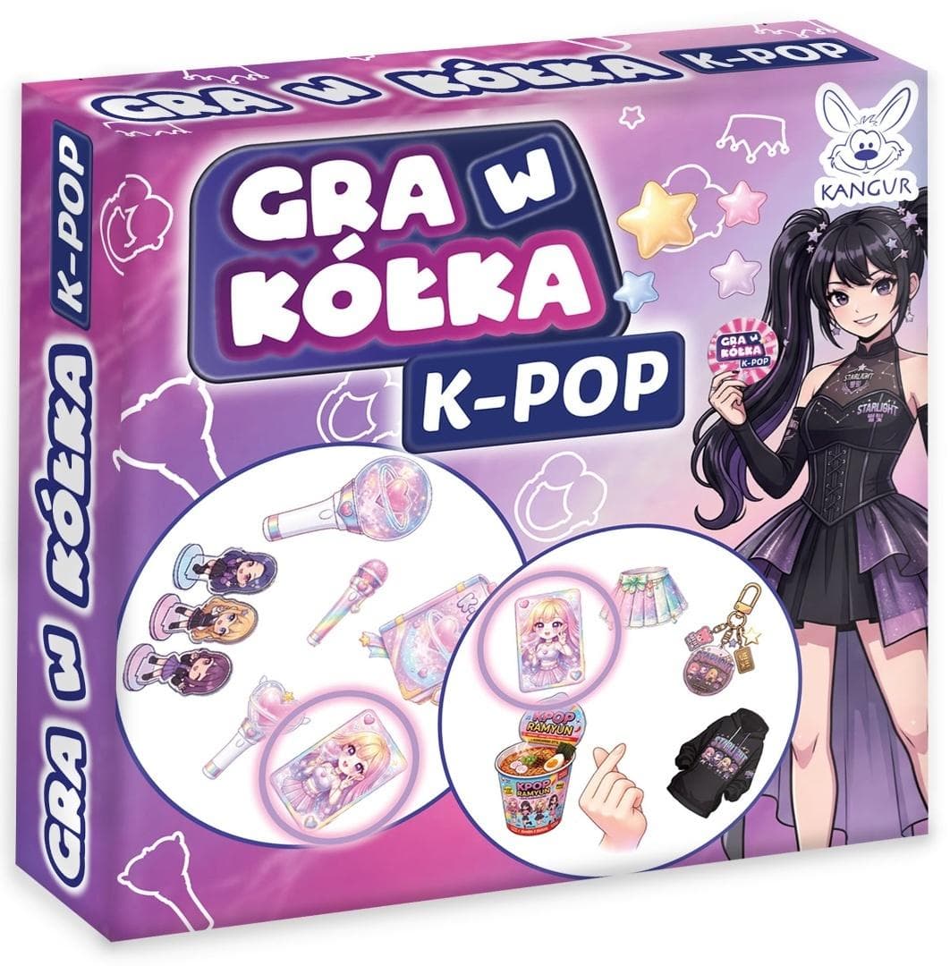 Gra w kółka K-POP 55 kart w pudełku 88x96 mm