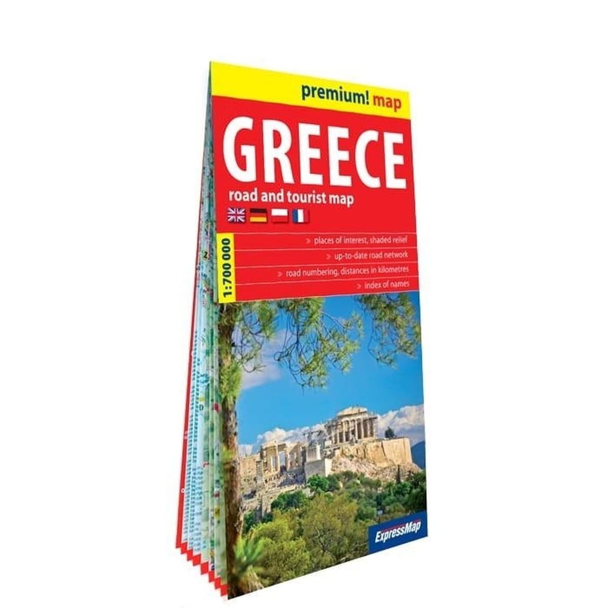 Greece Road and Tourist Map 1:700 000 karton 2023