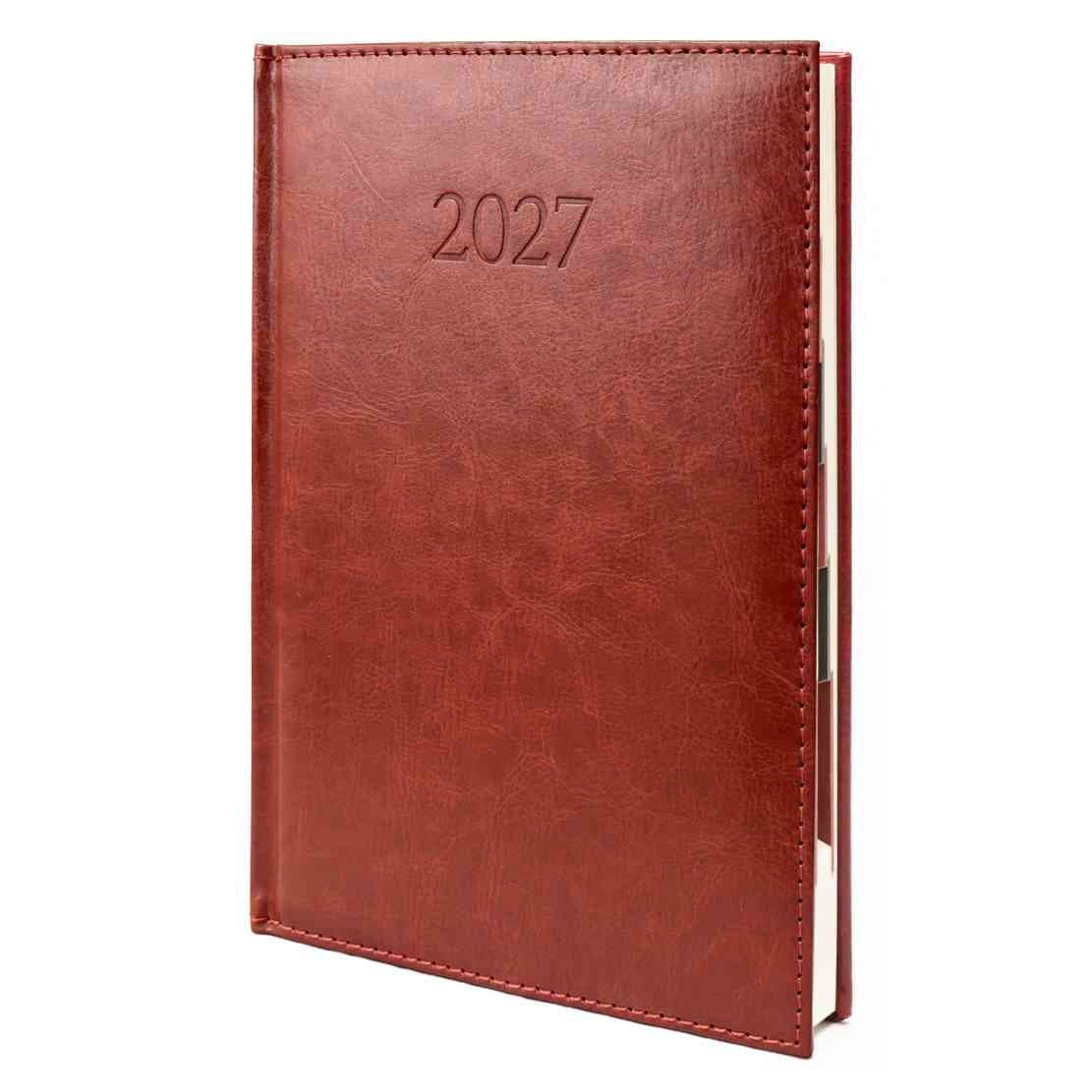 Kalendarz 2027 B5 Agenda Dzienny Bordo