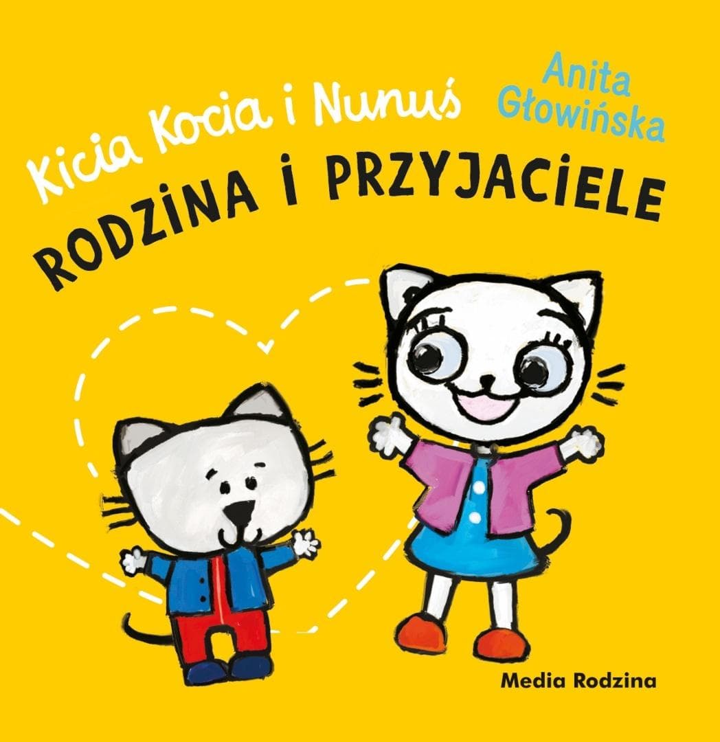 Kicia Kocia i Nunuś Rodzina i przyjaciele książka harmonijka 14 stron