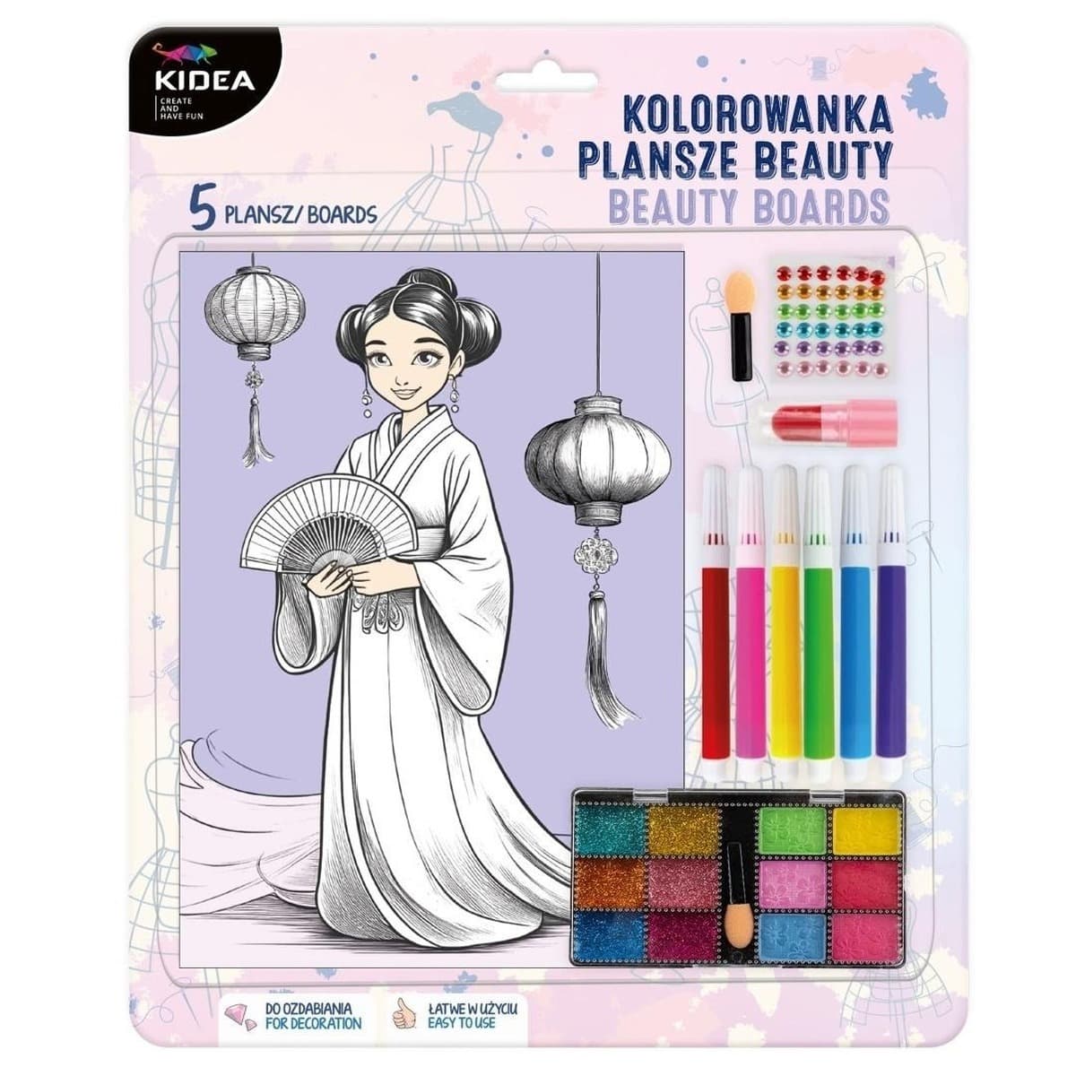 Kidea Kolorowanka Plansze Beauty