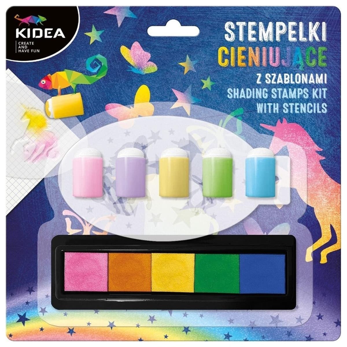 Kidea Stempelki Cieniujące z Szablonami